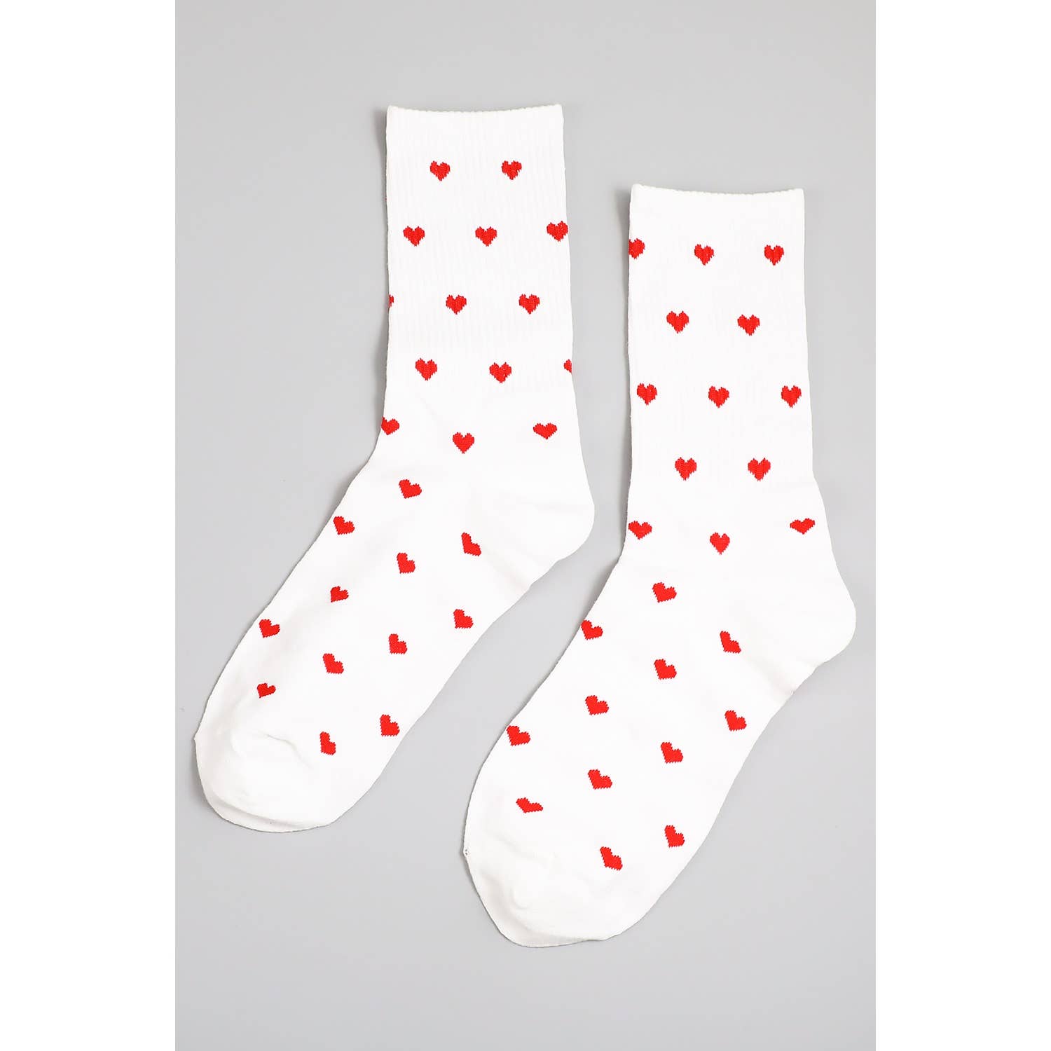 All Over Heart Print Socks