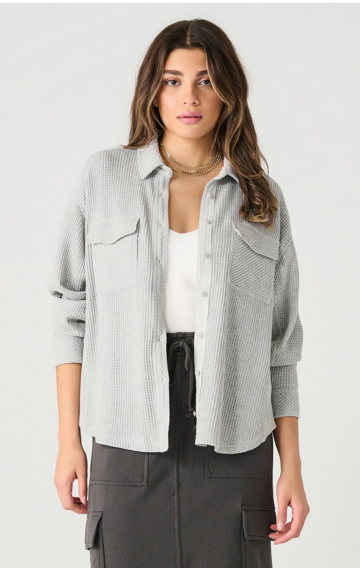 Heather Thermal Knit Jacket