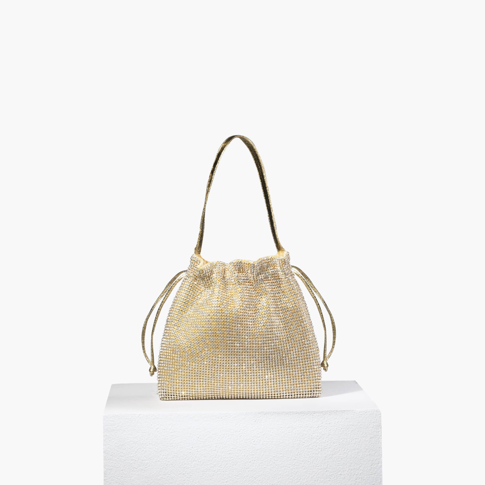 Drawstring pouch evening online bag