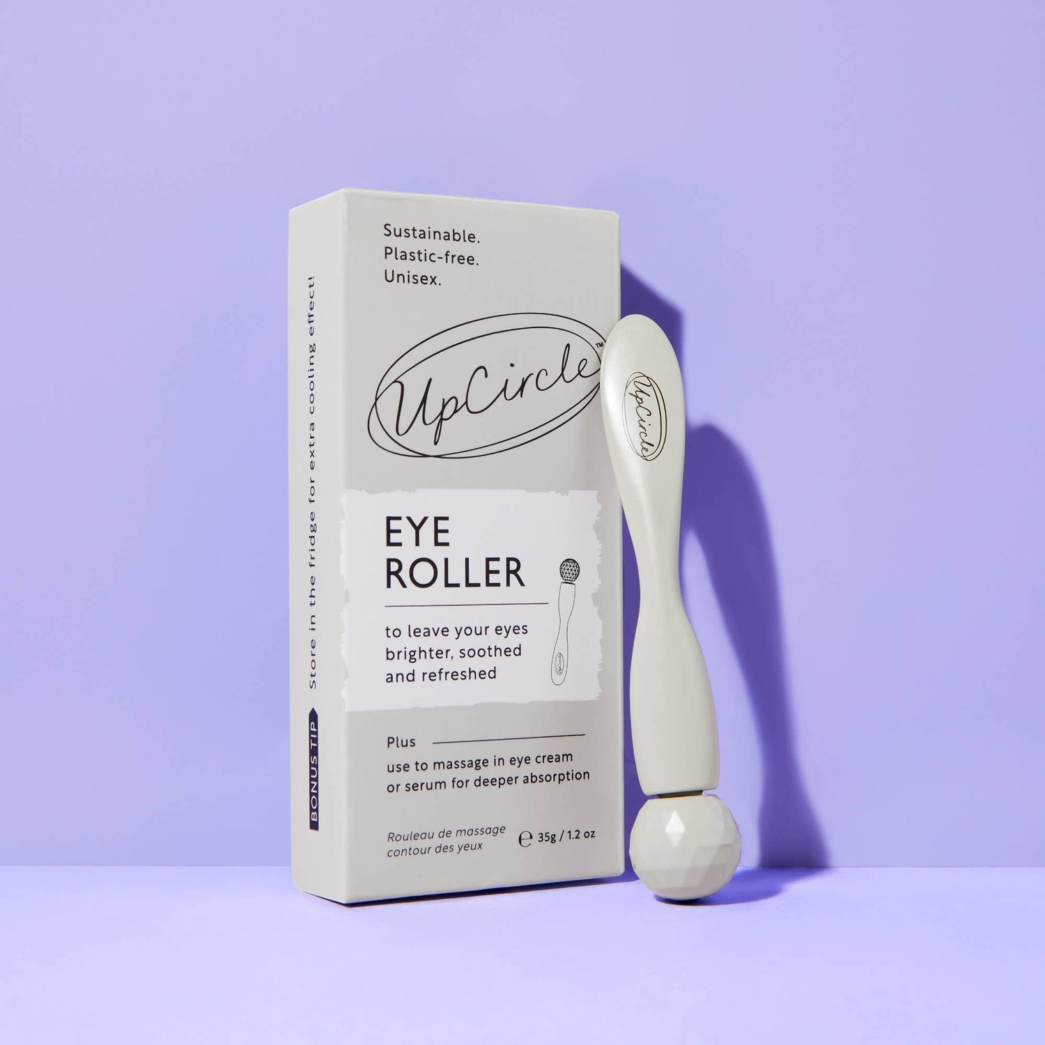 Plastic Free Eco Eye Roller for dark circles + puffy eyes