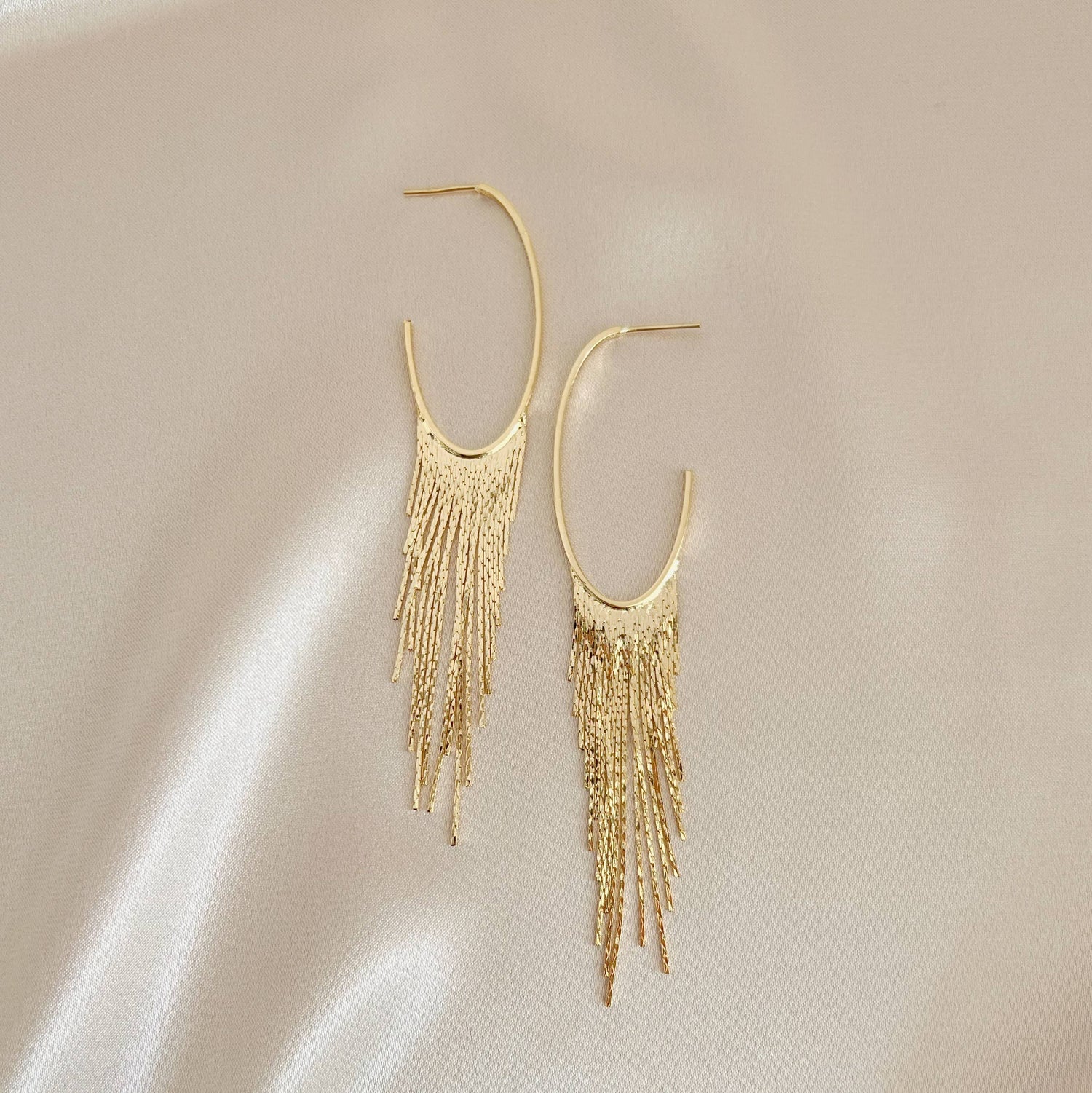 Cascading Fringe Hoops